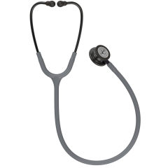 3M Littmann Klasik 3 Steteskop 5873 Gri Hortum Smoke Çan YAY-ÇAN KISMINA İSİM - Çan Kısmına