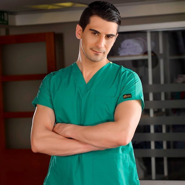 Ameliyathane Yeşili Dr Greys Scrubs (Terikoton/İnce Kumaş)  t100