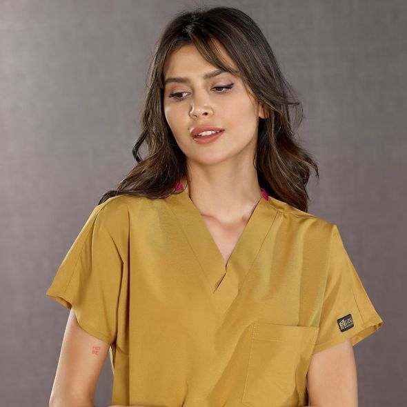 Hardal Dr Greys Scrubs (Terikoton/İnce Kumaş)  t100