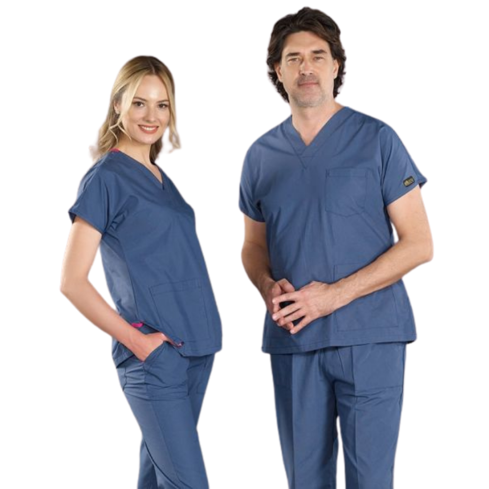 Petrol Mavisi Dr Greys Scrubs (Terikoton/İnce Kumaş)  t100