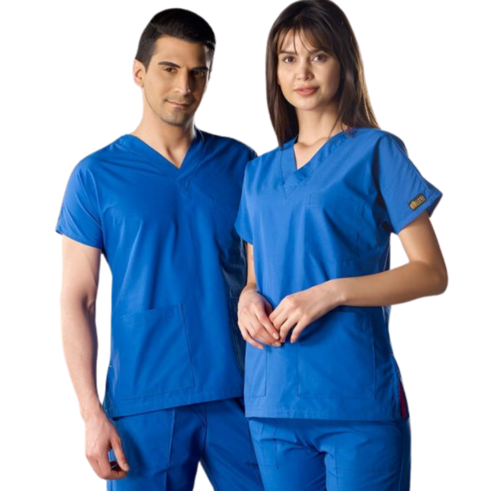 Saks Mavisi Dr Greys Scrubs (Terikoton/İnce Kumaş)  t100