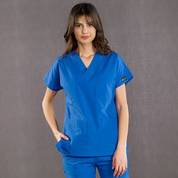 Saks Mavisi Dr Greys Scrubs (Terikoton/İnce Kumaş)  t100