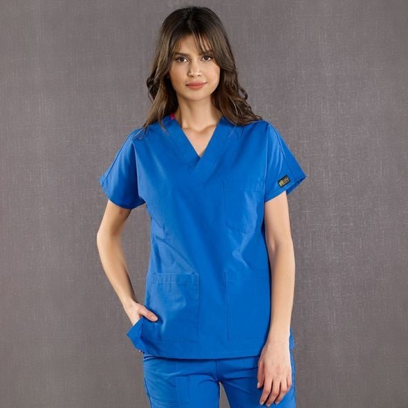 Saks Mavisi Dr Greys Scrubs (Terikoton/İnce Kumaş)  t100