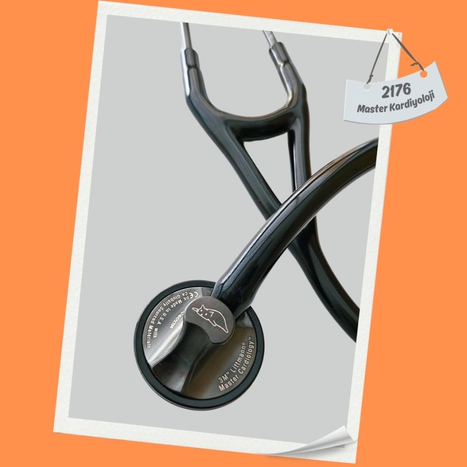 Littmann Steteskop Master Kardiyoloji 2176 Duman Siyahı