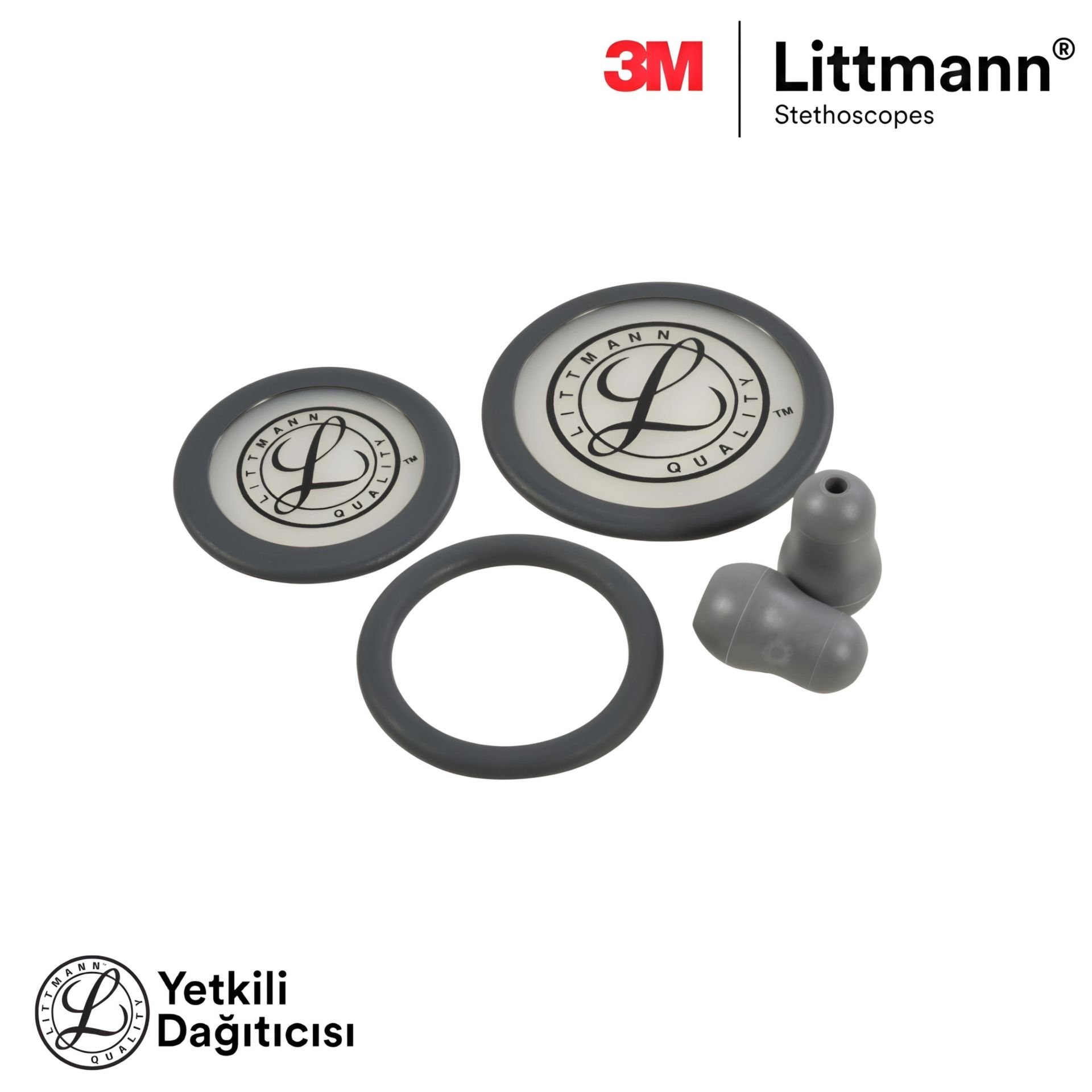 Littmann Classic III ve Kardiyoloji IV Stetskop Yedek Parça Set 40017 (gri)