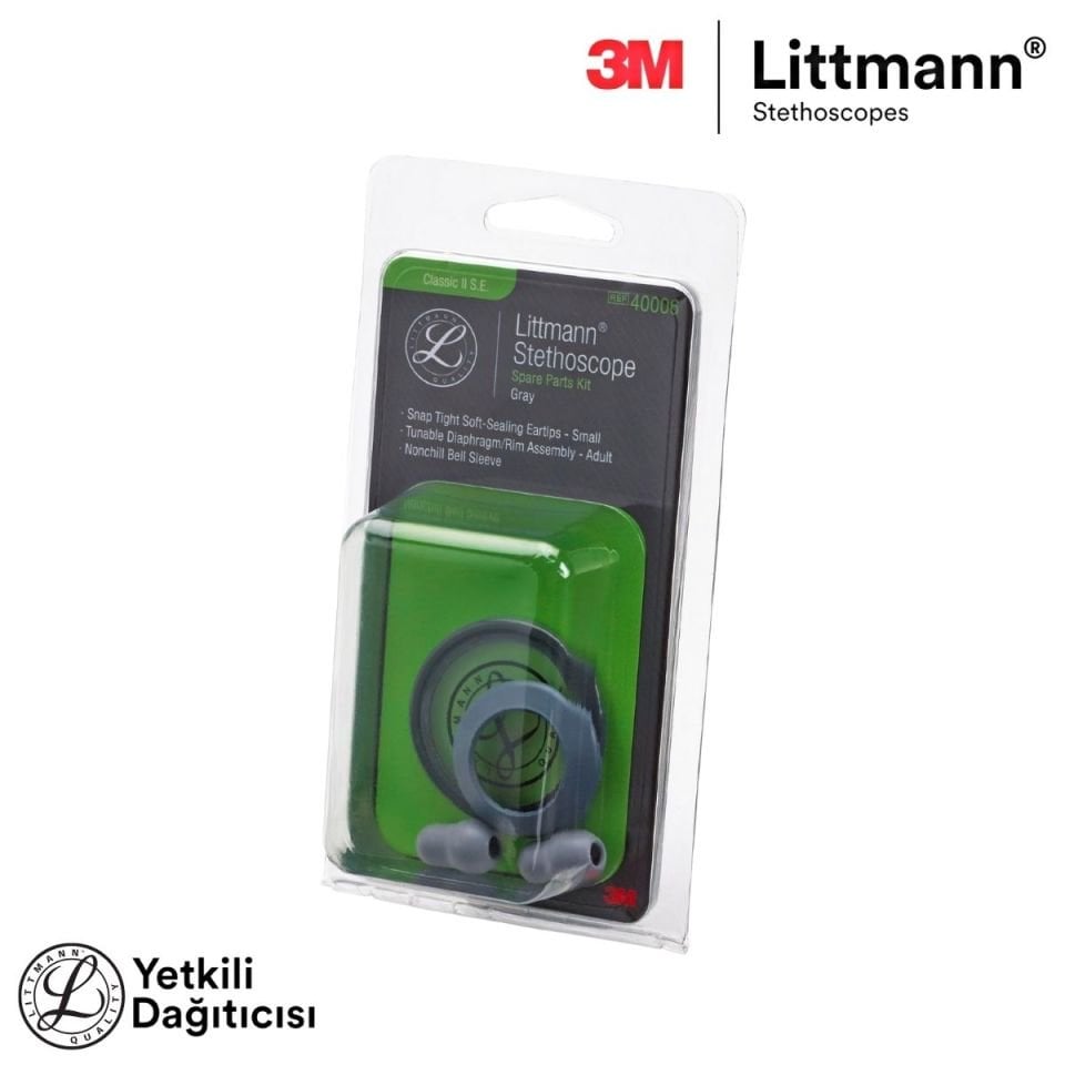 Littmann Classic II SE Çift Taraflı Steteskop Yedek Set 40006(gri)