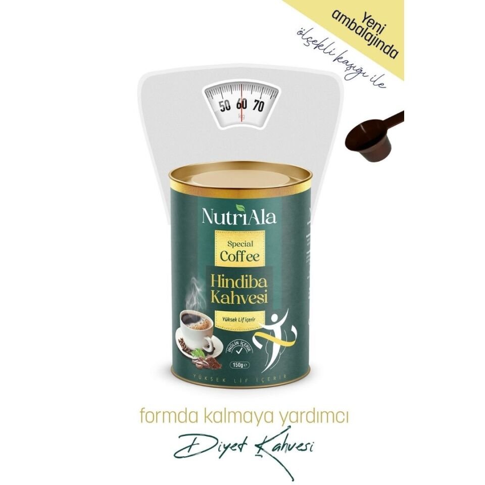 Hindiba Diyet Kahvesi Detox (INÜLİN,LİF,DETOKS) Orafti® 150 gr Klasik Tat Yeni Ambalaj