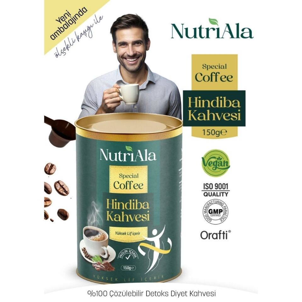 Hindiba Diyet Kahvesi Detox 2’li (İnülin, Lif, Detoks) Orafti® – 150 gr