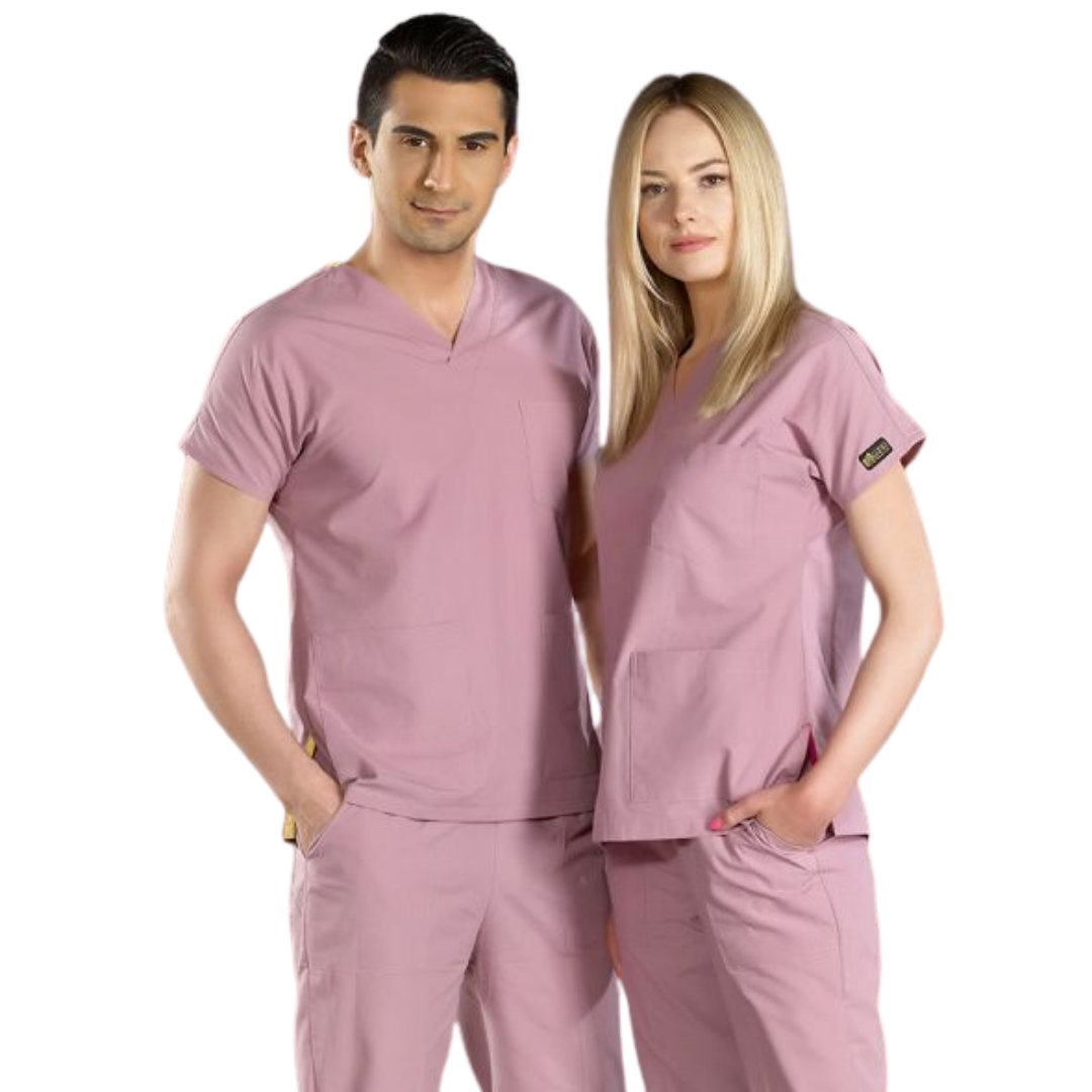 Gül Kurusu Dr Greys Scrubs (Terikoton/İnce Kumaş)  t100