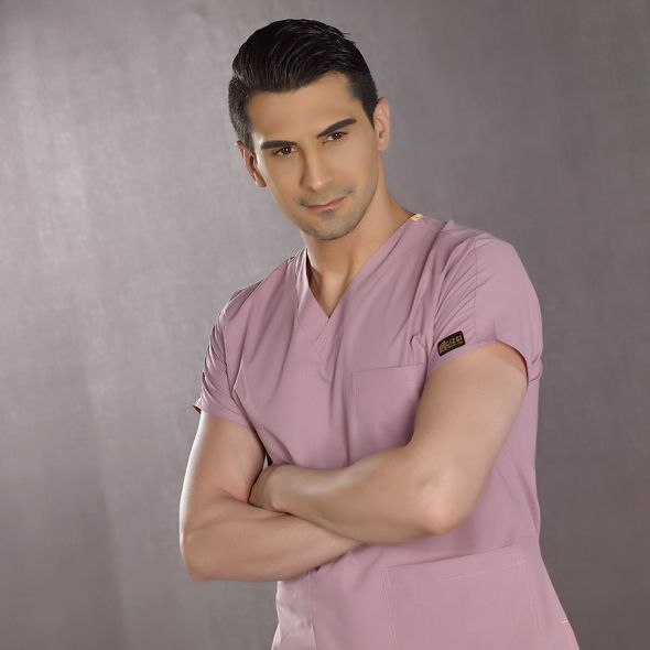 Gül Kurusu Dr Greys Scrubs (Terikoton/İnce Kumaş)  t100 s(40) - İSİM İSTİYORUM