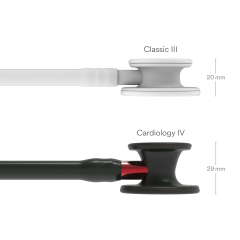 3M Littmann Steteskop Kardiyoloji 4 6200 Siyah /Kırmızı Kök 7 Yıl Garanti