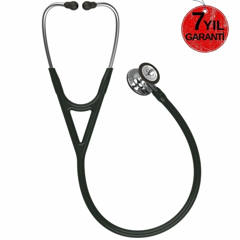 3M Littmann Steteskop Kardiyoloji 4 6177 Siyah Hortum Aynalı Çan