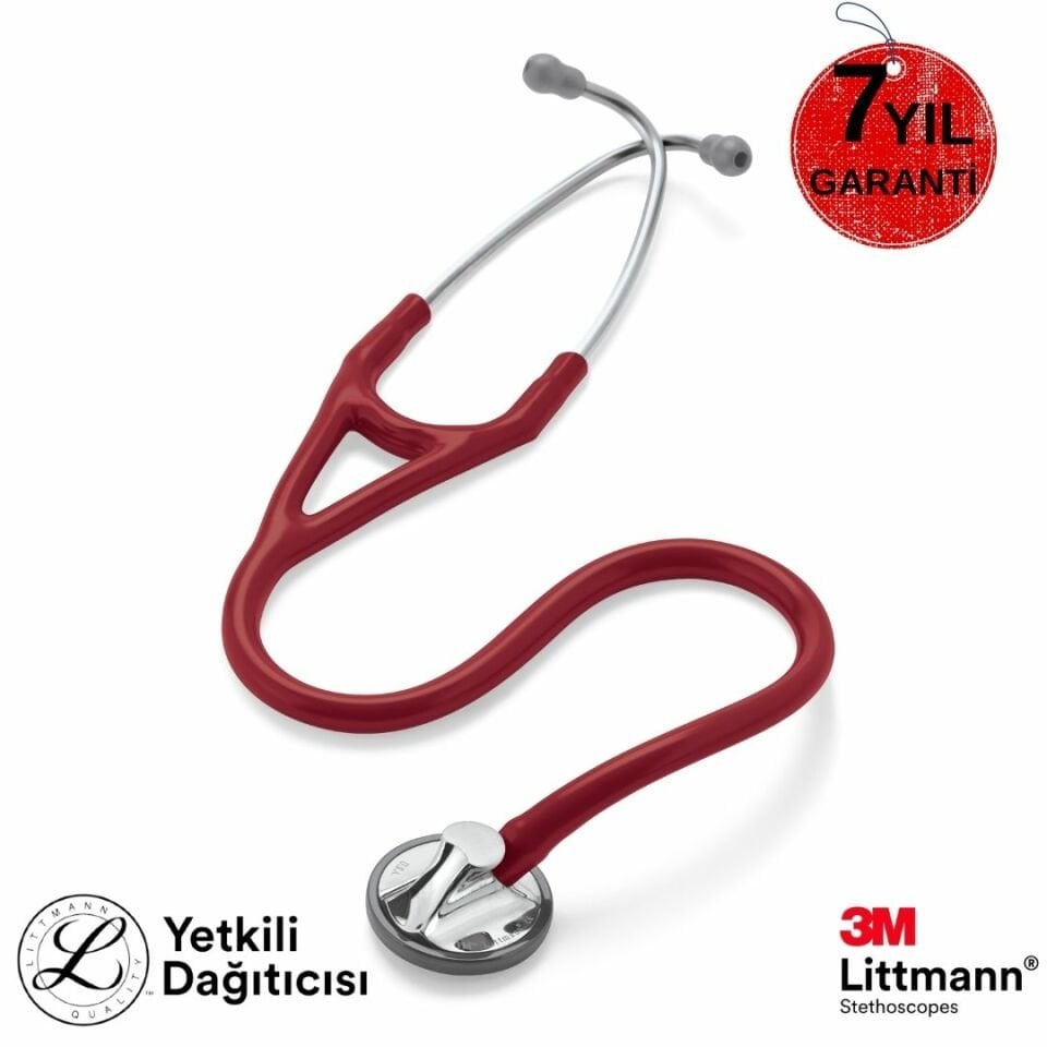 Littmann Master Kardiyoloji Steteskop 2163 Bordo