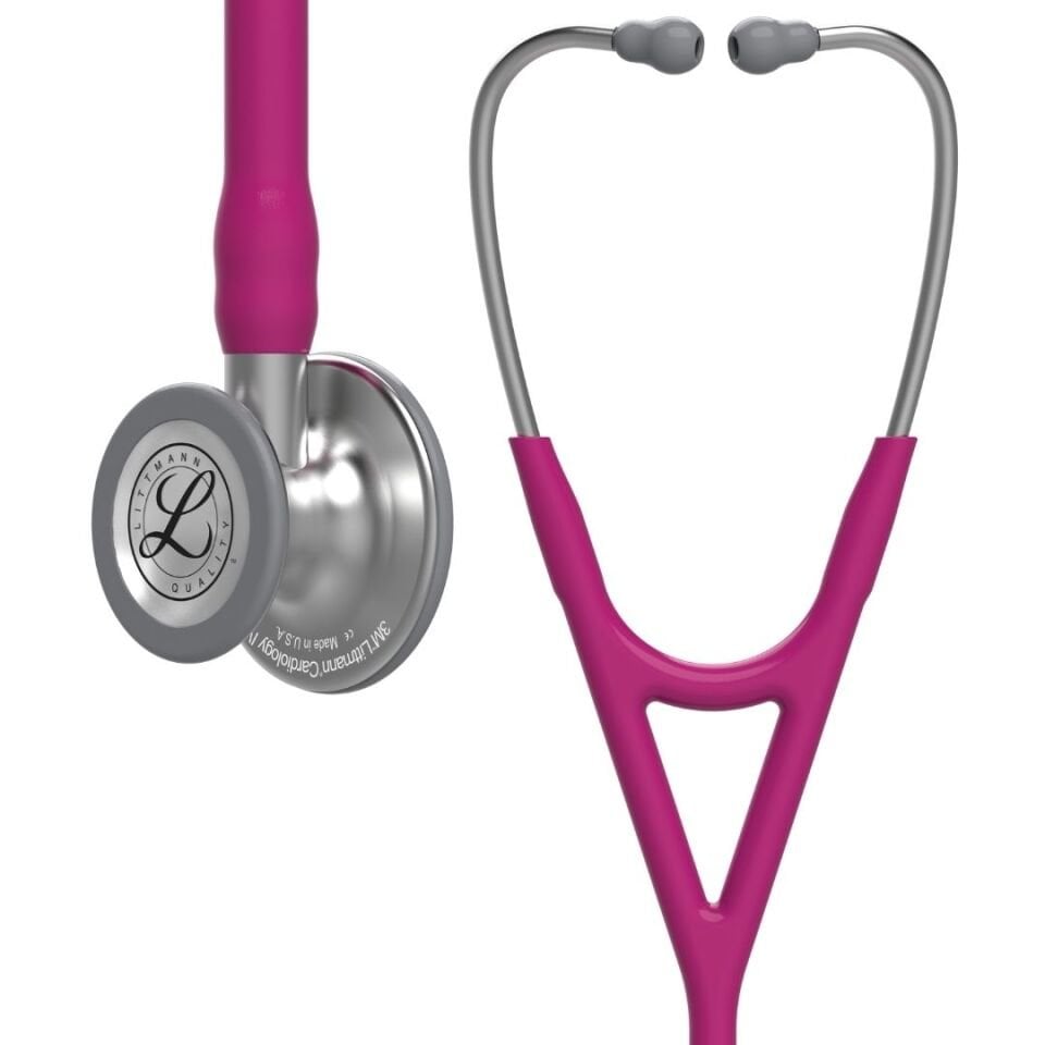 3M Littmann Steteskop Kardiyoloji 4 6158 Fuşya Hortum 7 Yıl Garanti