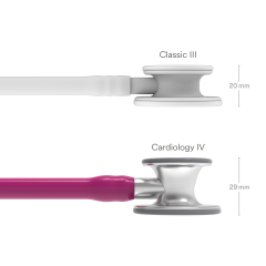 3M Littmann Steteskop Kardiyoloji 4 6158 Fuşya Hortum 7 Yıl Garanti