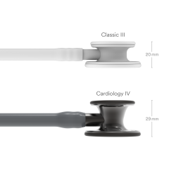 3M Littmann Kardioloji 4 6238 (Gri / Özel duman Çan) ÇAN KISMINA İSİM - Şekil istemiyorum - Yazı+Şekil