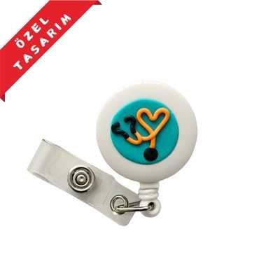 Mavi Zeminde Turuncu Steteskop Yoyo Kartlık