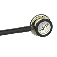 3M Littmann Klasik 3 Steteskop 5861 Siyah Hortum Şampanya Aynalı Çan YAY KISMINA İSİM - Çan Kısmına