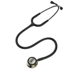 3M Littmann Klasik 3 Steteskop 5861 Siyah Hortum Şampanya Aynalı Çan YAY KISMINA İSİM - Çan Kısmına