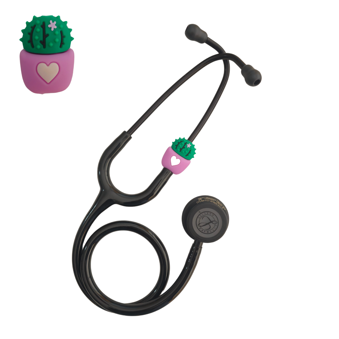 PEMBE KAKTÜS STETESKOP SÜSÜ