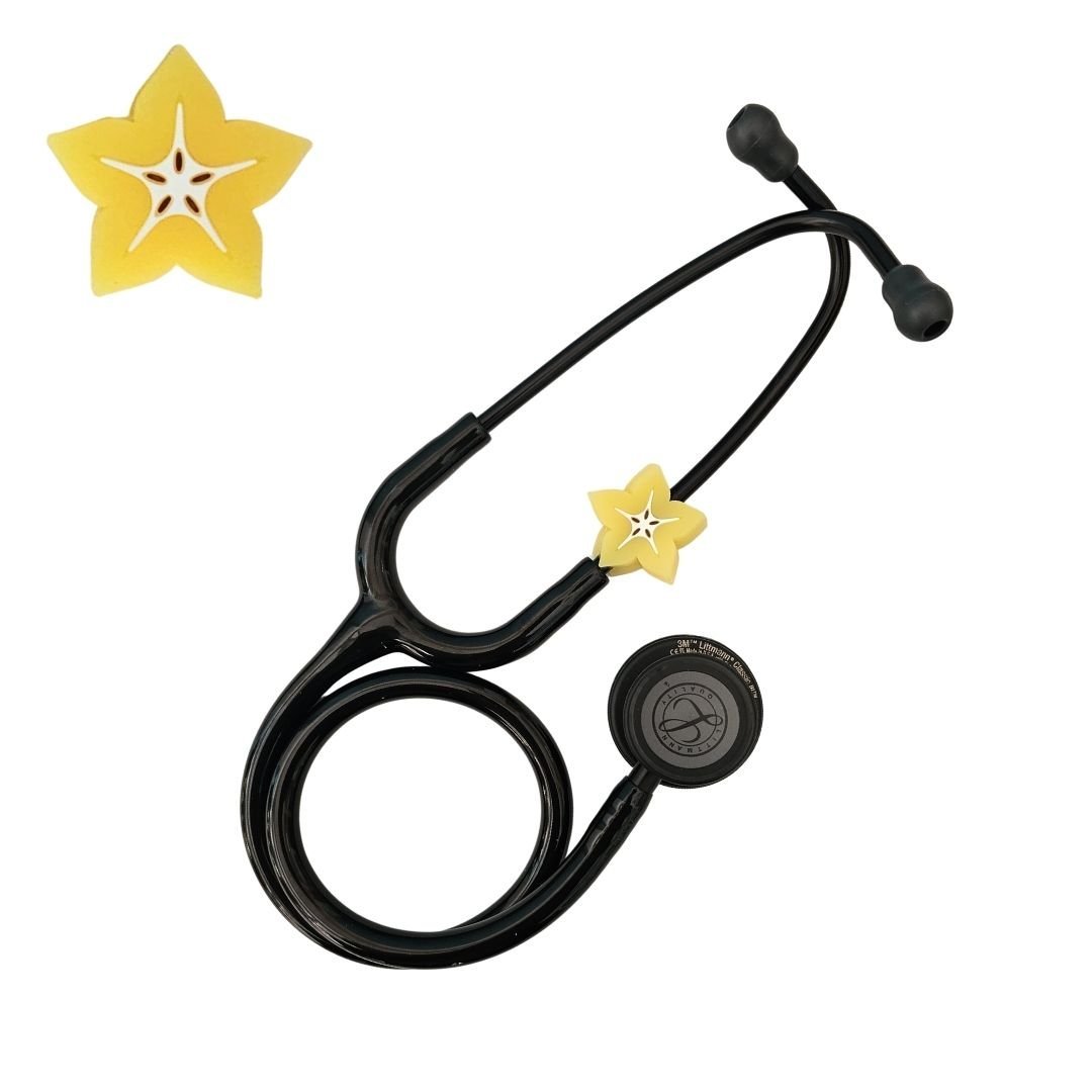SARI YILDIZ STETESKOP SÜSÜ