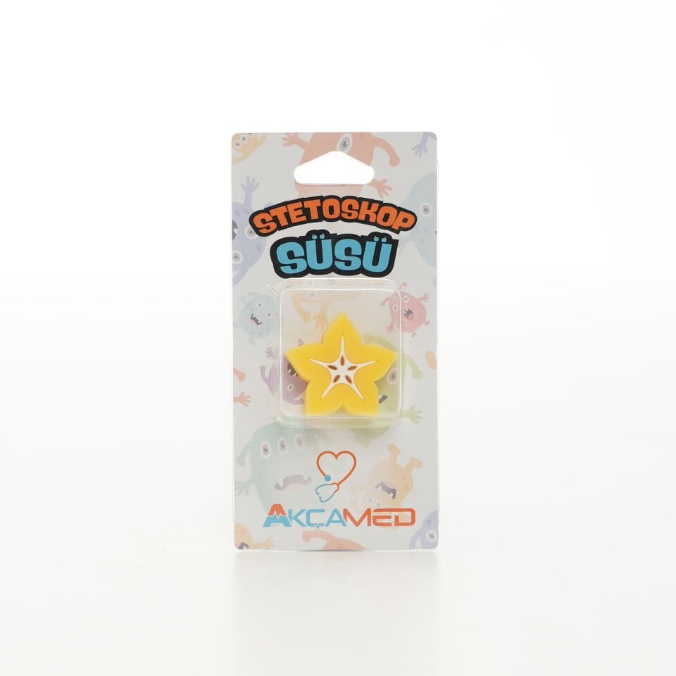 SARI YILDIZ STETESKOP SÜSÜ