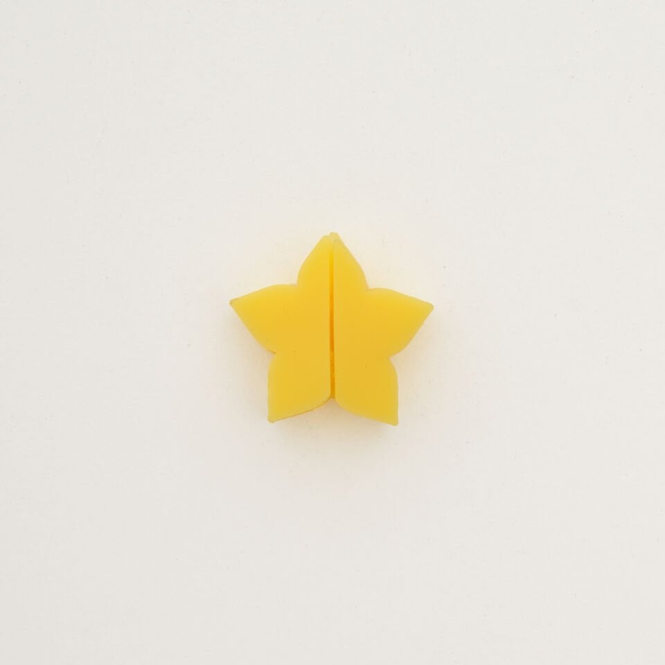 SARI YILDIZ STETESKOP SÜSÜ