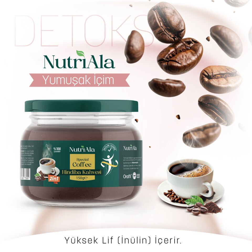 Hindiba Diyet Kahvesi–Detox Kahvesi (inülin,lif,detoks) Orafti®-150gr