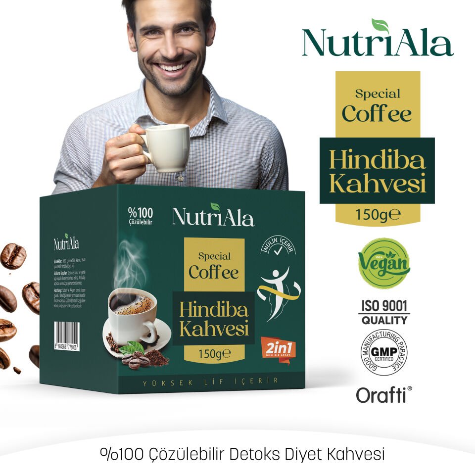 Hindiba Diyet Kahvesi–Detox Kahvesi (inülin,lif,detoks) Orafti®-150gr