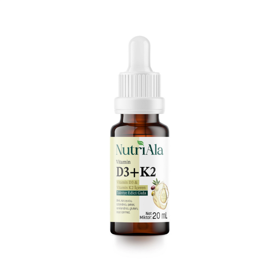 Vitamin D3 & K2 Damla 20ml - Kemik ve Bağışıklık Desteği