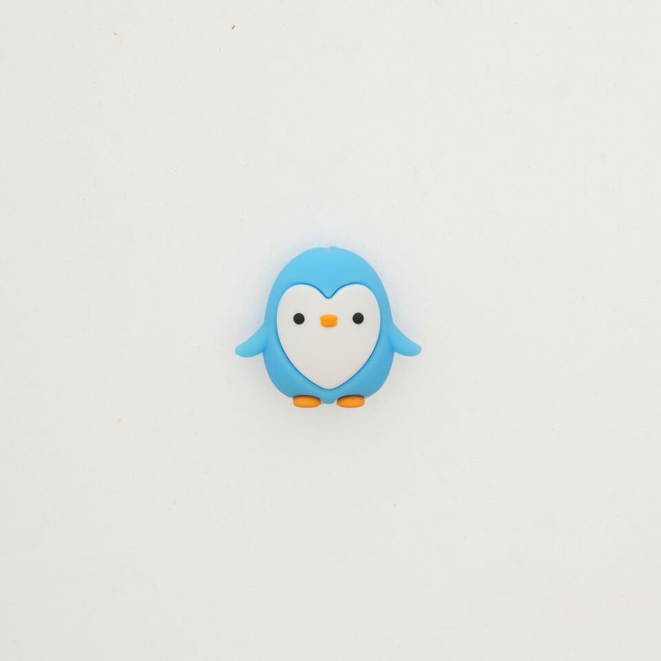 SEVİMLİ PENGUEN (MAVİ) STETESKOP SÜSÜ