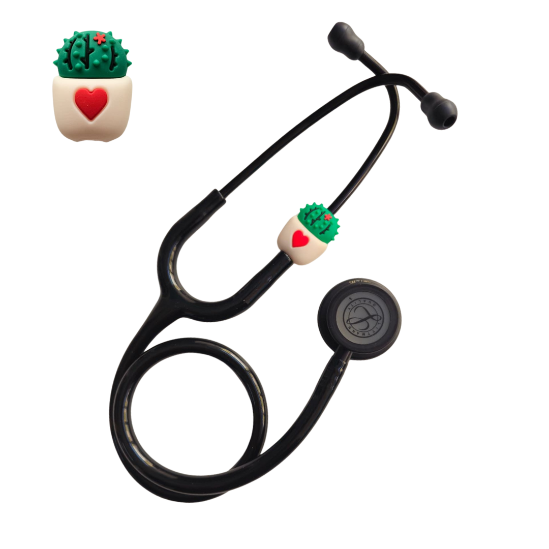 BEYAZ KAKTÜS STETESKOP SÜSÜ