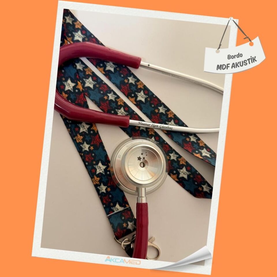 Mdf Steteskop Akustik - Bordo