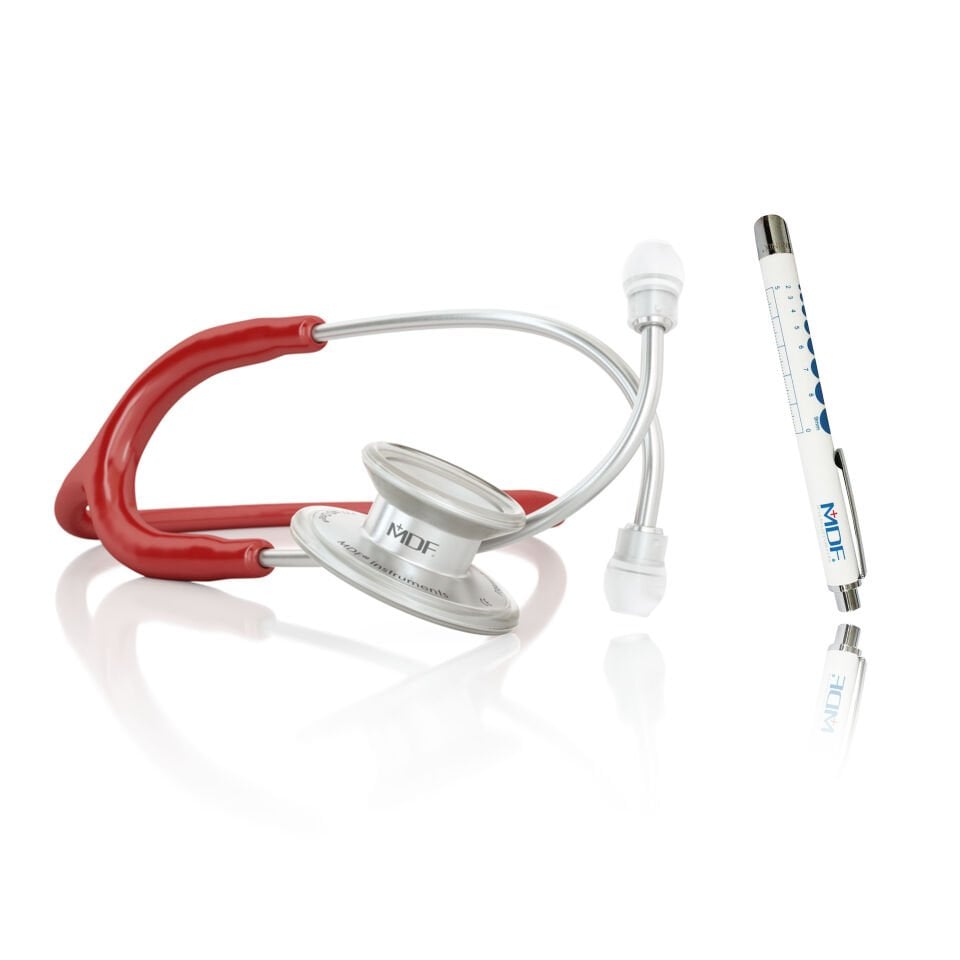 Mdf Steteskop Md One Paslanmaz Çelik - Bordo