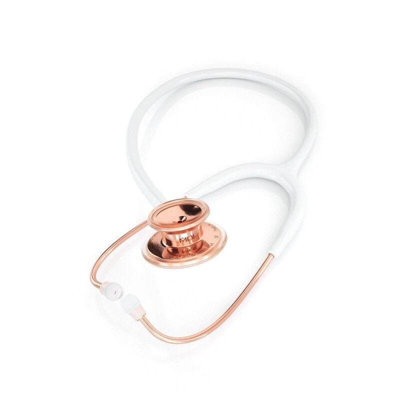 Mdf Steteskop Md One Paslanmaz Çelik - Beyaz / Rose Gold