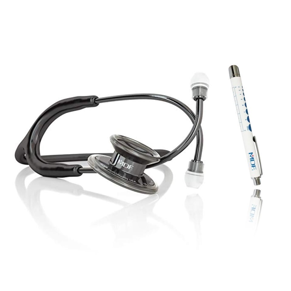 Mdf Steteskop Md One Paslanmaz Çelik - Siyah / İnci Siyahı