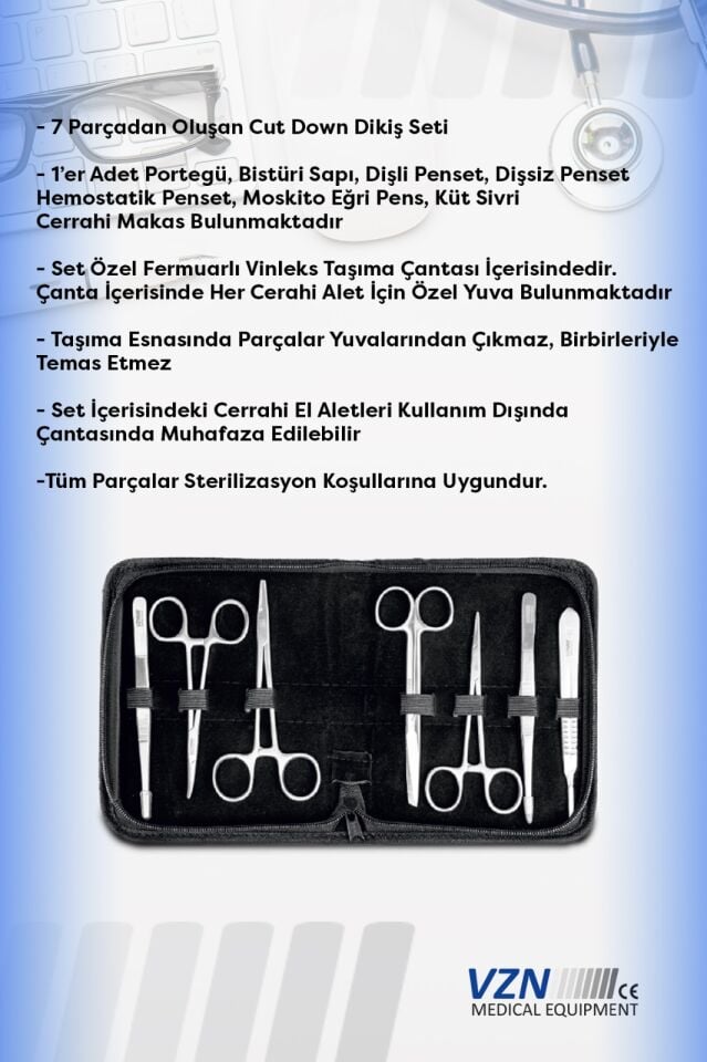 Cerrahi  Dikiş Seti 7 Parça