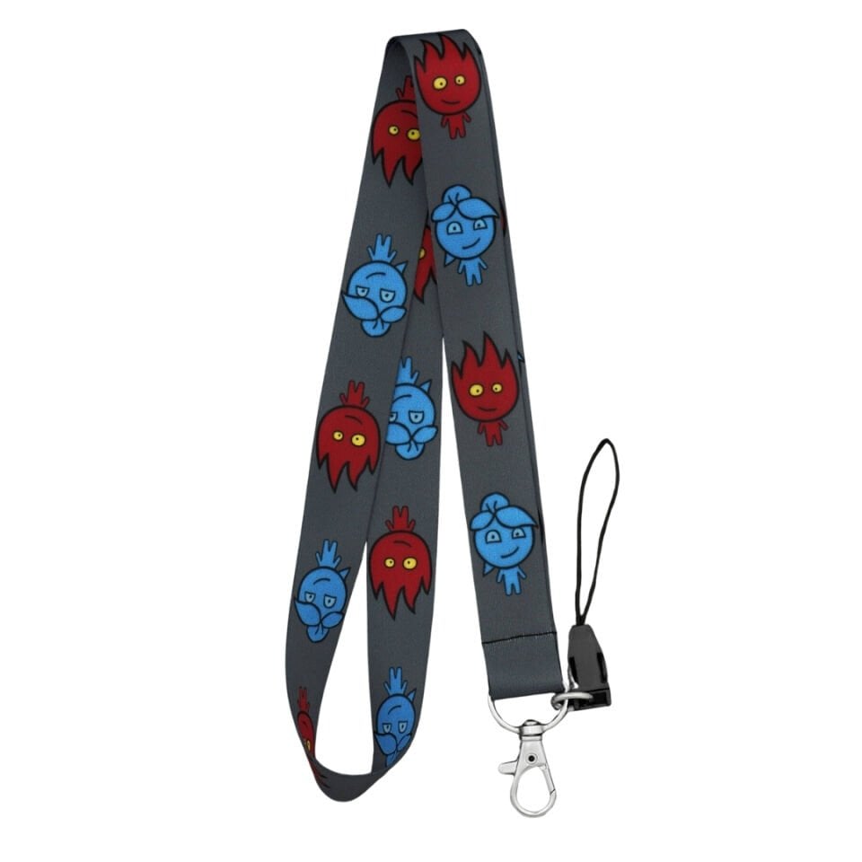 Ateş Ve Su Temalı Boyun Askı İpi (a4)