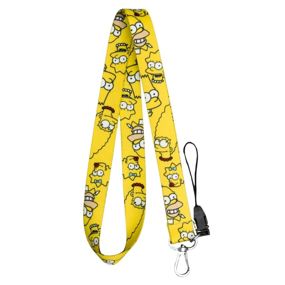 Simpsons Temalı Sarı Boyun Askı İpi (a14)