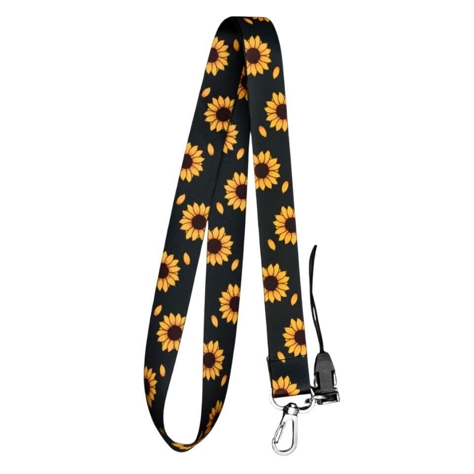 Ayçiçeği Temalı  Boyun Askı İpi (a17)
