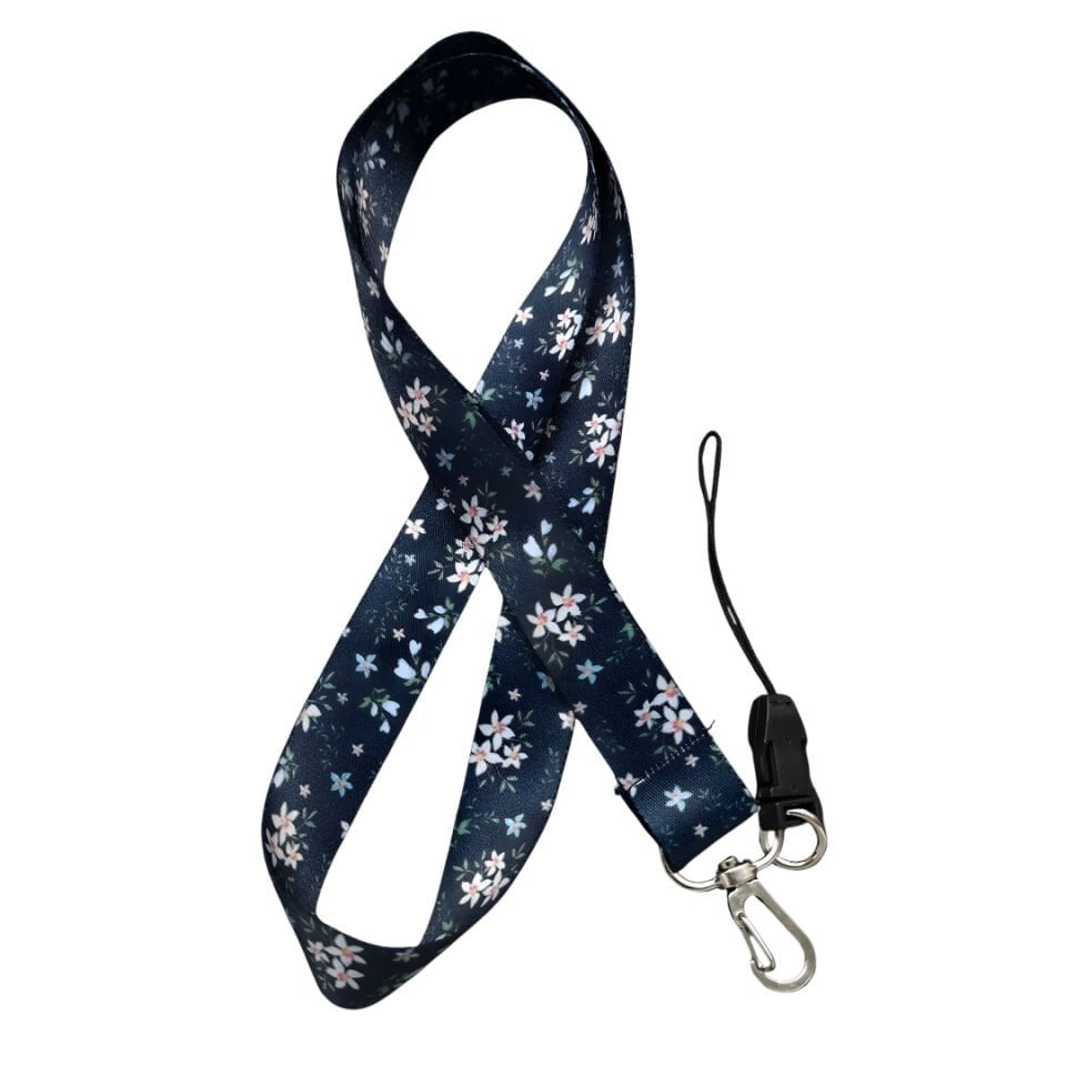 Mini Çiçek Temalı  Boyun Askı İpi (a20)