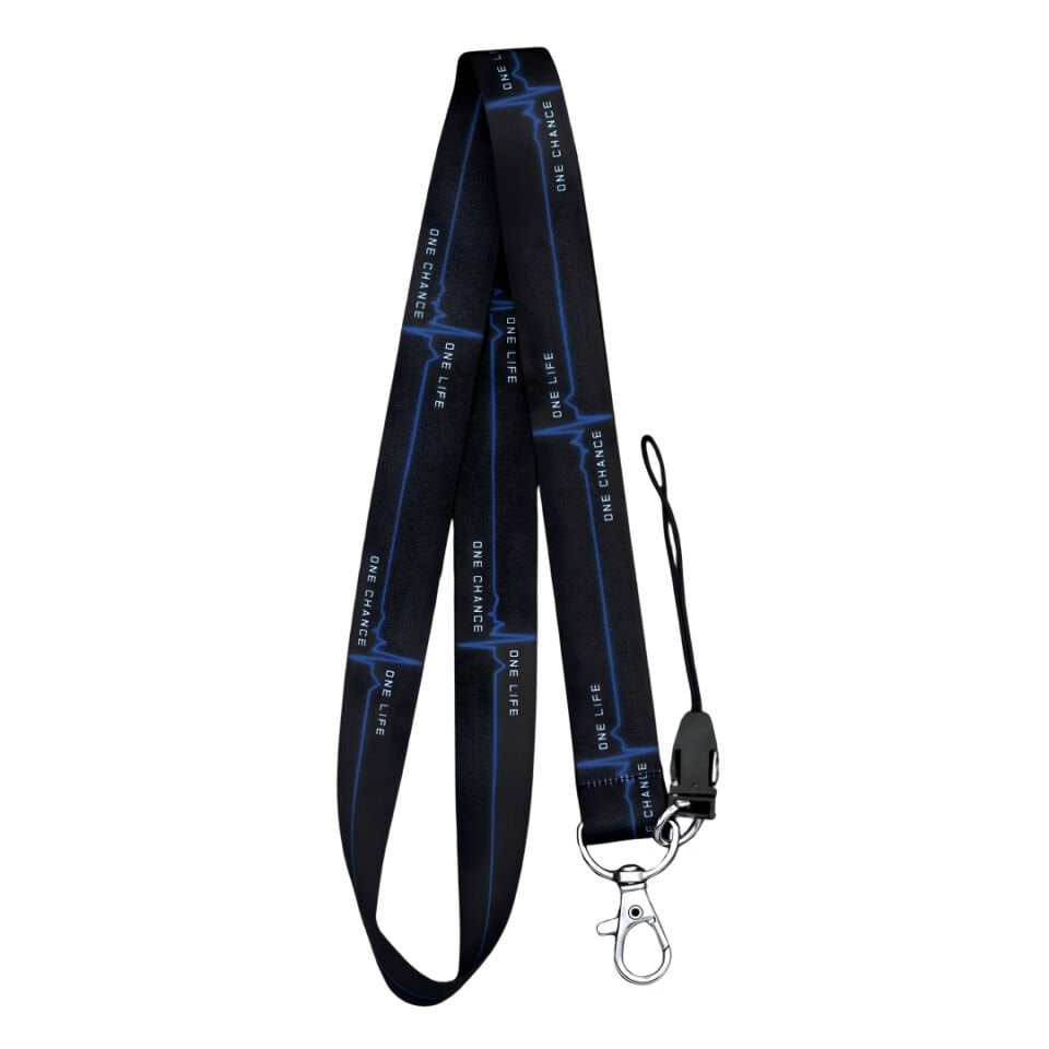 Ekg Kalp Atışı Mavi Boyun Askı İpi (a30)