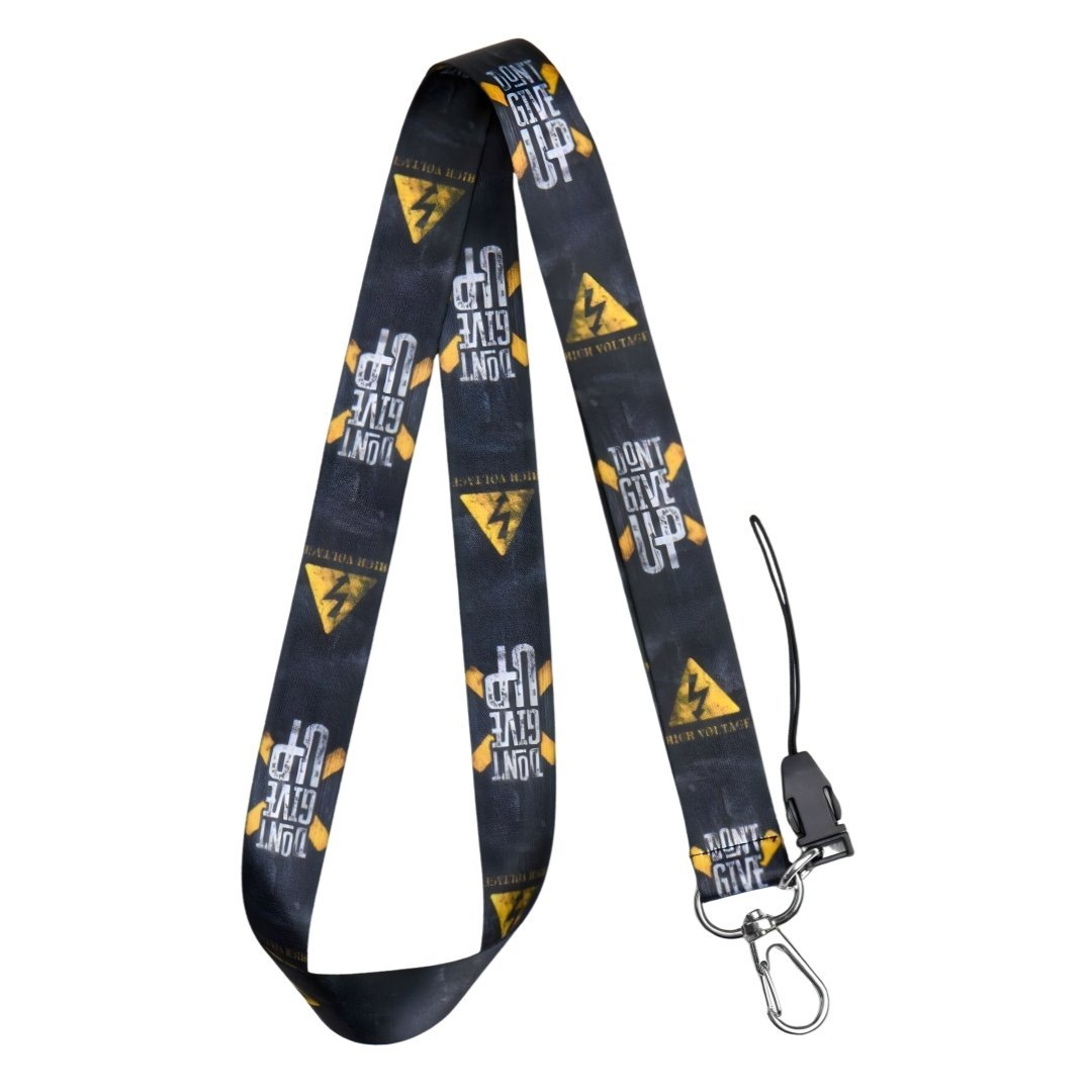 Pes Etme Yüksek Voltaj Siyah Boyun Askı İpi (a39)