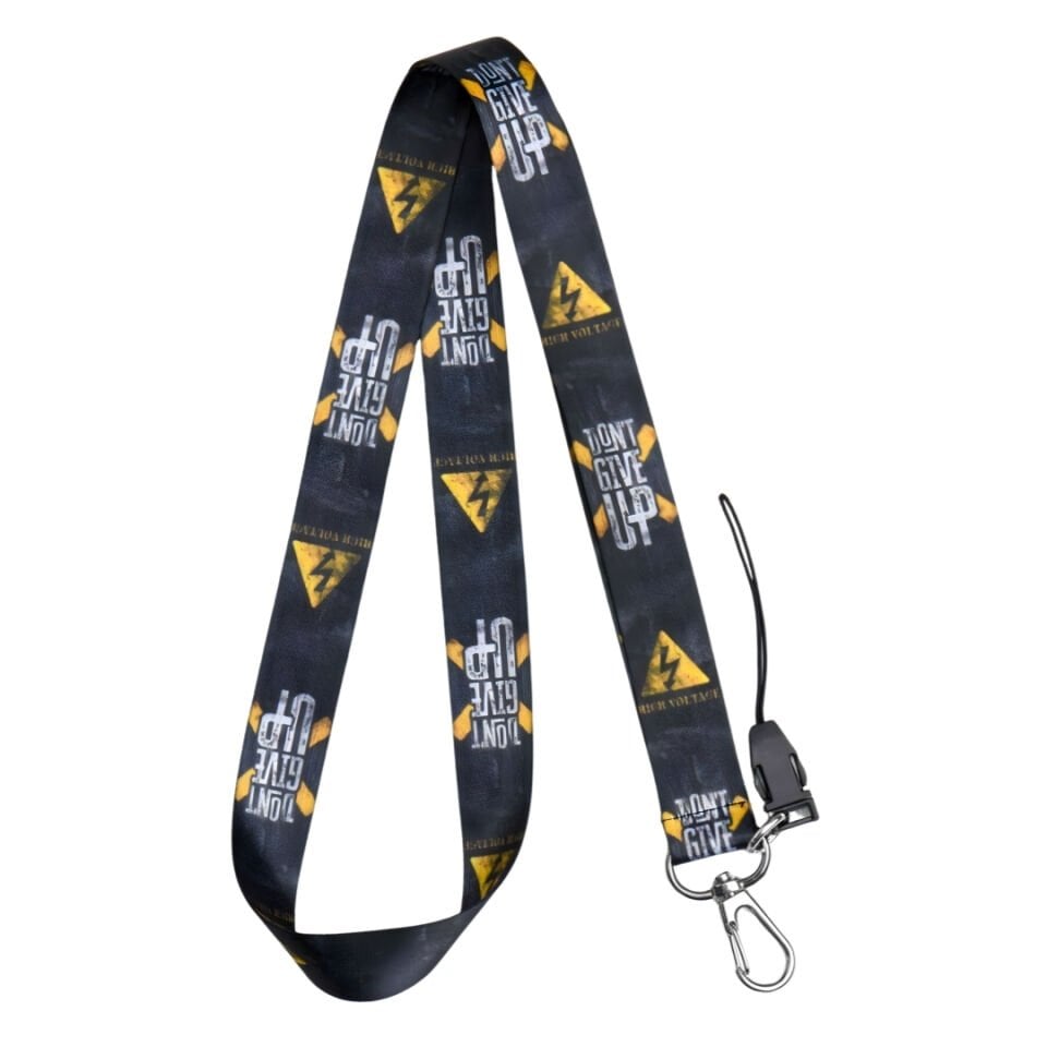 Pes Etme Yüksek Voltaj Siyah Boyun Askı İpi (a39)