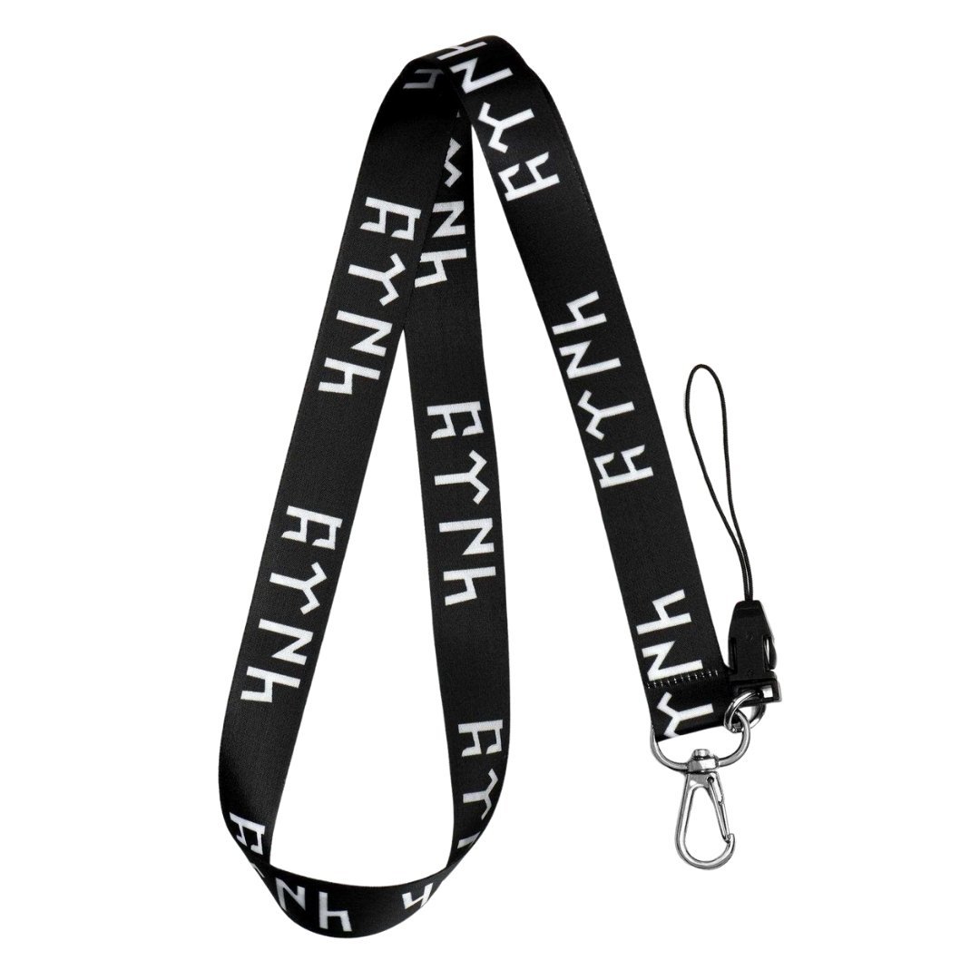 Köktürk Alfabesi Türk Temalı Boyun Askı İpi (a41)