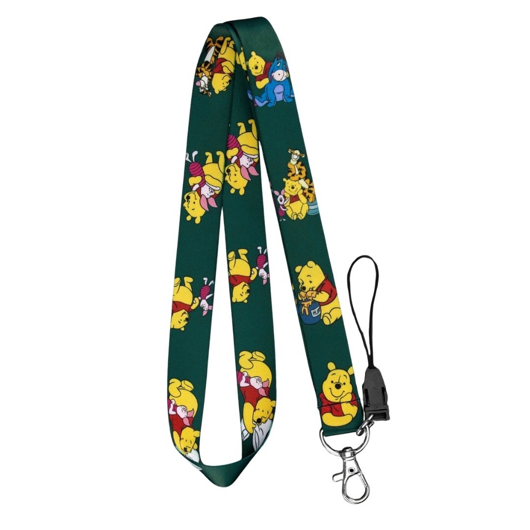 Winnie The Pooh Temalı Yeşil Boyun Askı İpi (a45)