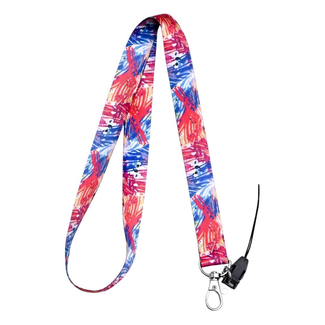 Soyut Çizim Temalı Boyun Askı İpi (a61)