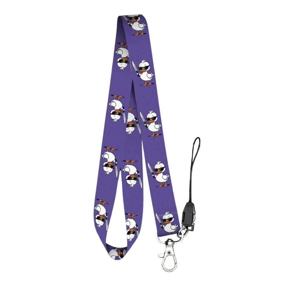 Katil Ördek Temalı Mor Boyun Askı İpi (a67)