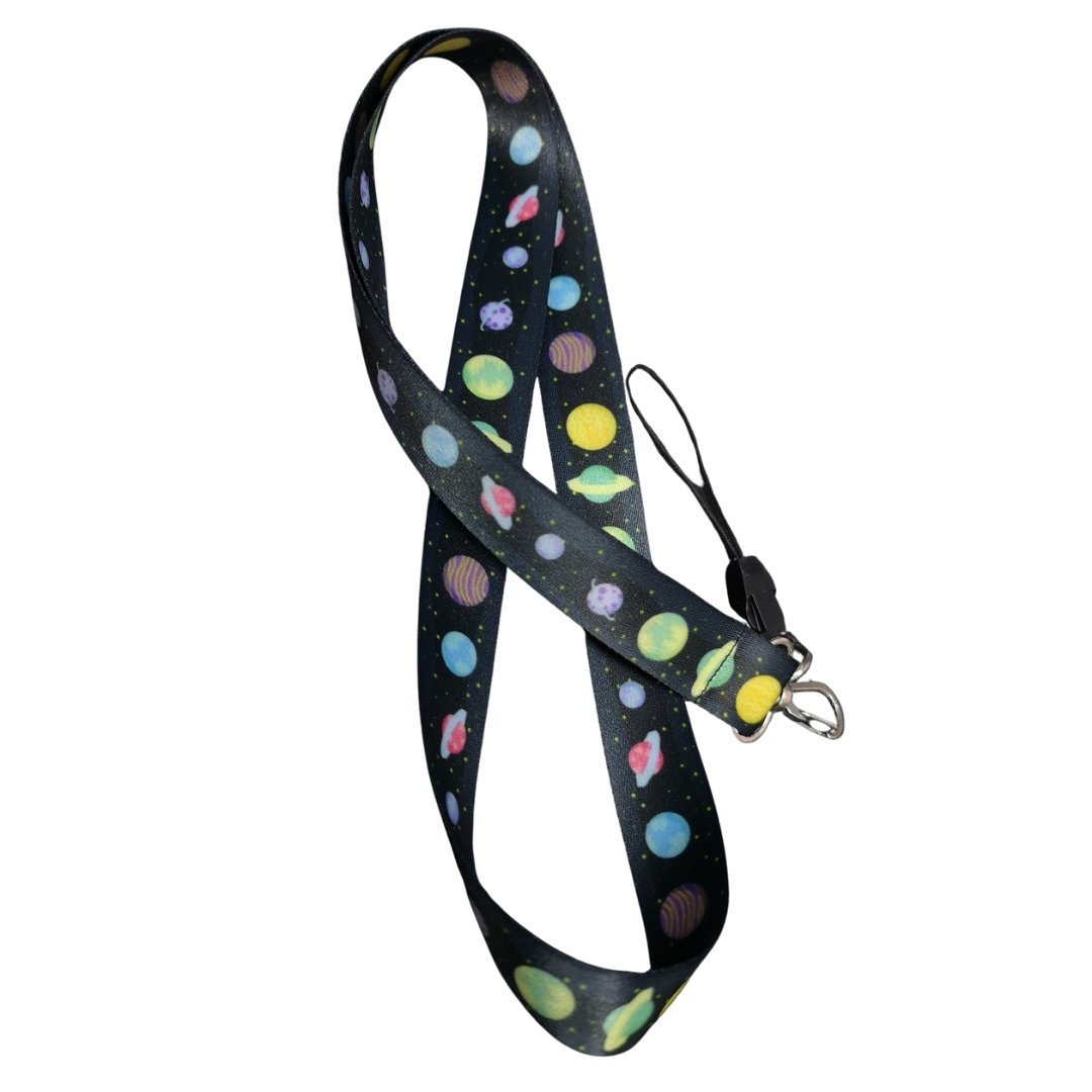 Renkli Gezegen Temalı Boyun Askı İpi (a79)
