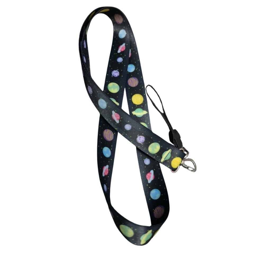 Renkli Gezegen Temalı Boyun Askı İpi (a79)